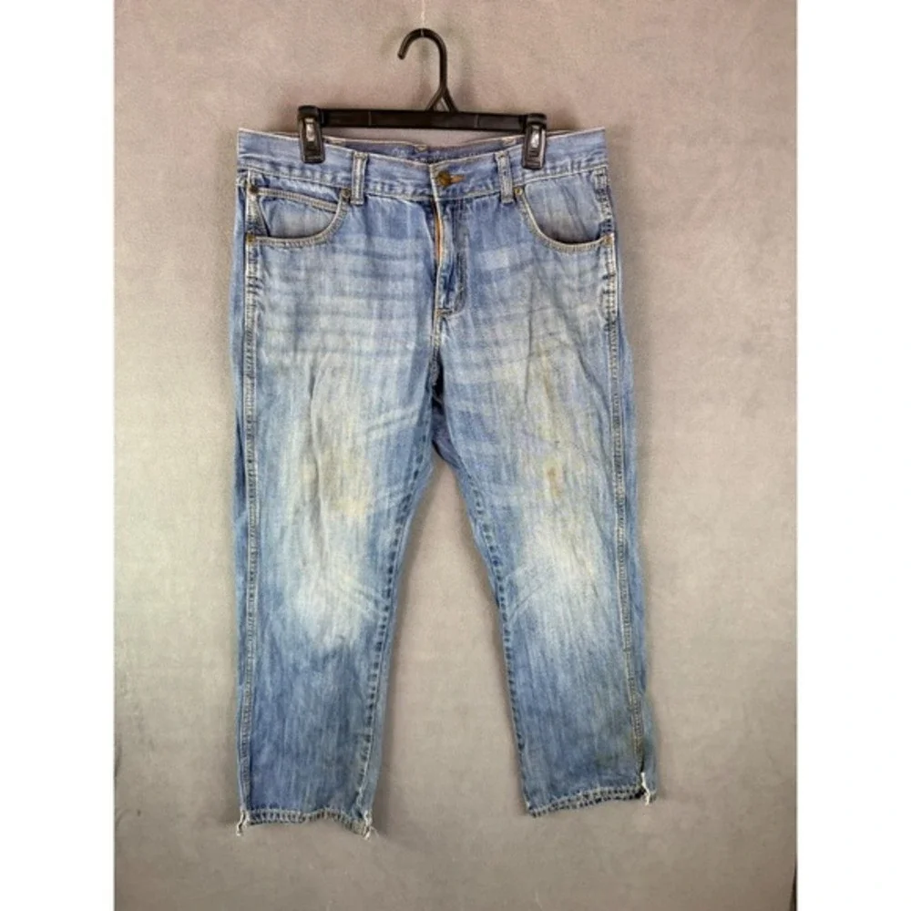 Wrangler Retro Relaxed‎ Boot Jeans Mens 34x31 (TAG 35X32) Western Cowboy STAINS